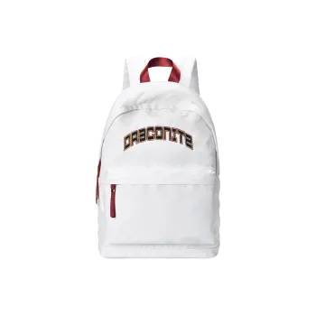 DRACONITE Polyester Backpack Regular Unisex Red White Color Blocking