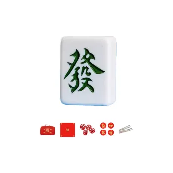 Imono Hand Crafted Mahjong Tiles Home Use Premium Grade Blue Party Sparrow Set Board Games