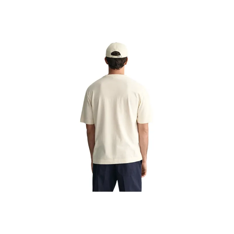 GANT T Shirts Men Milk White-0