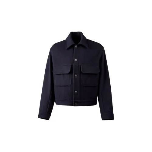 HOGAN Button-up Felted Shirt Jacket