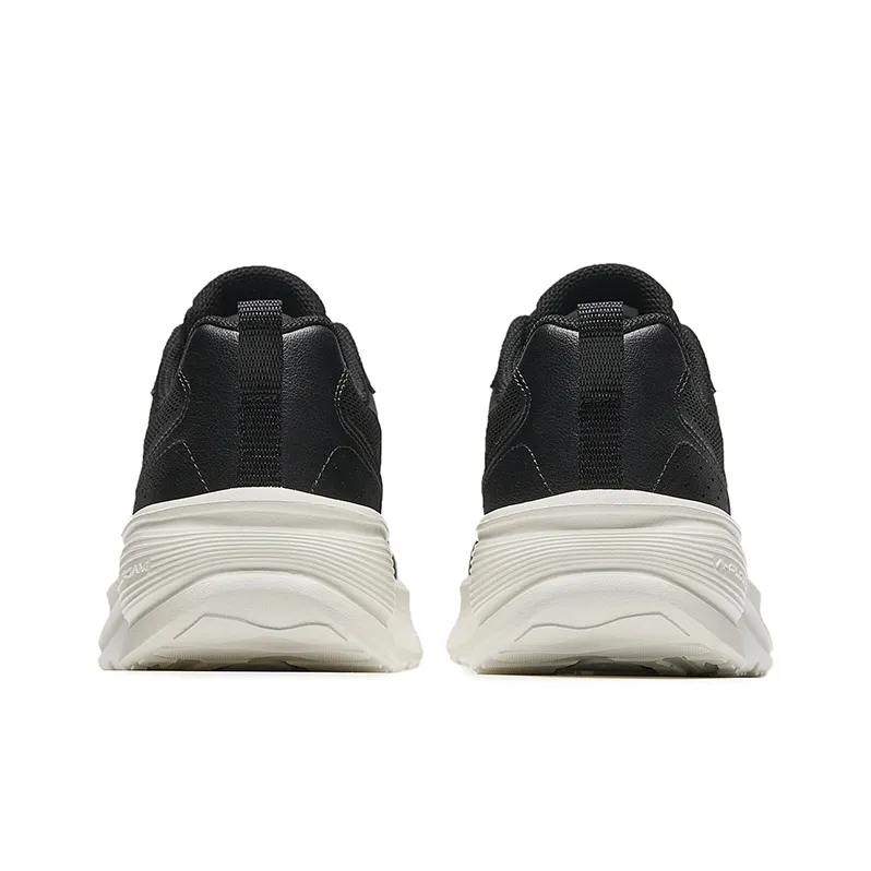 Anta Speeding Height Increasing Lightweight Low Top Casual Running Shoes Women's Black White-3