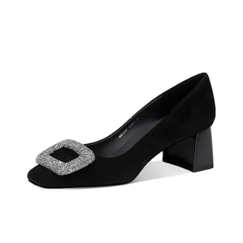 JESSICA SOPHIA High Heels Casual Single Shoes 5cm Women's Black