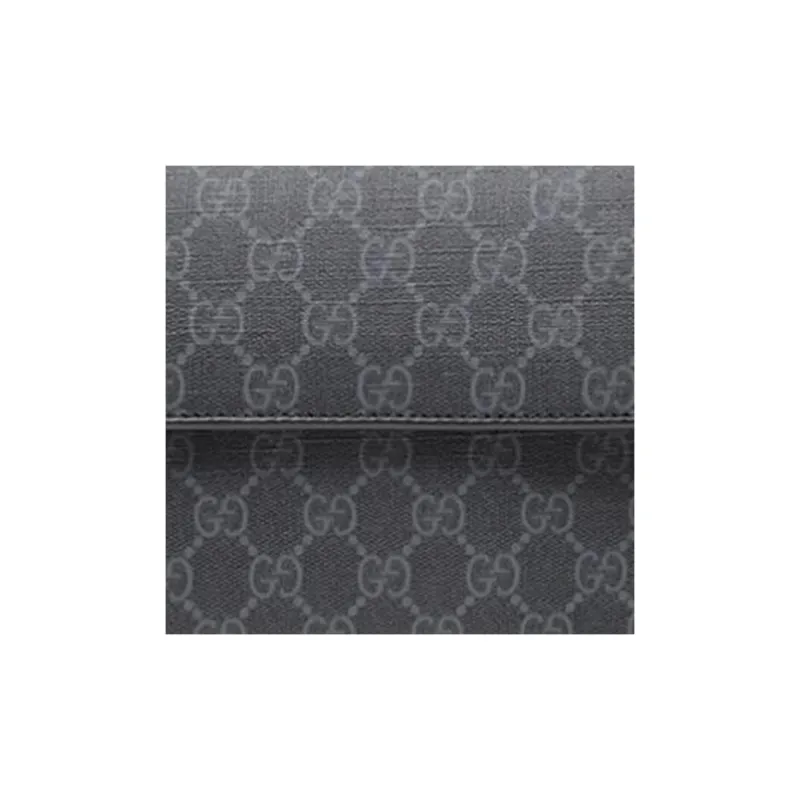 GUCCI PVC Crossbody Bag, Shoulder Bag Unisex Black-4