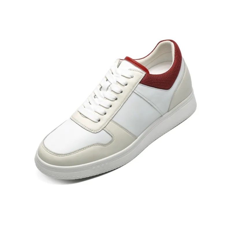 He Jinchang Low Top Skateboard Shoes Men's Beige Yellow-2