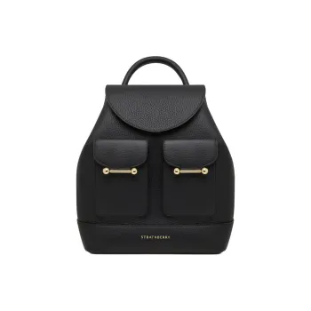 Strathberry Grained Calfskin Backpack Women's Black