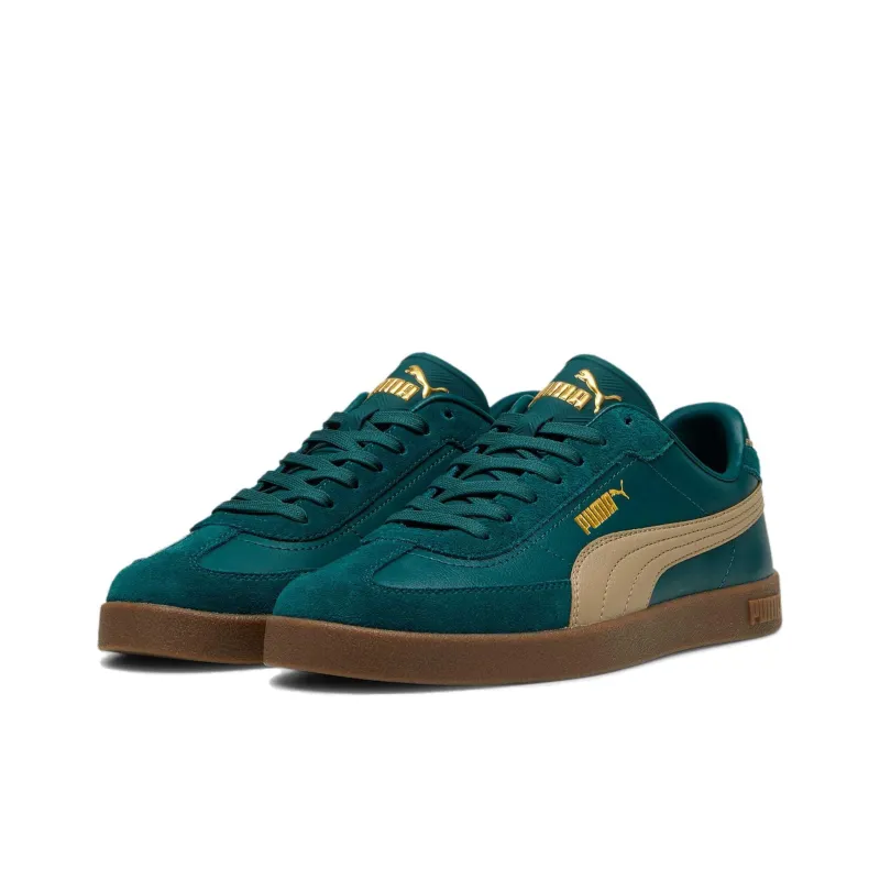 PUMA Club Anti Slip Wear Resistant Low Top Skateboard Shoes Unisex Green-2