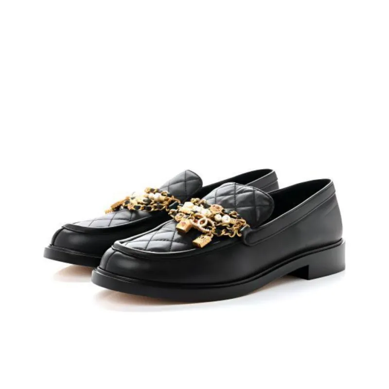 CHANEL Loafers Women's Black-1