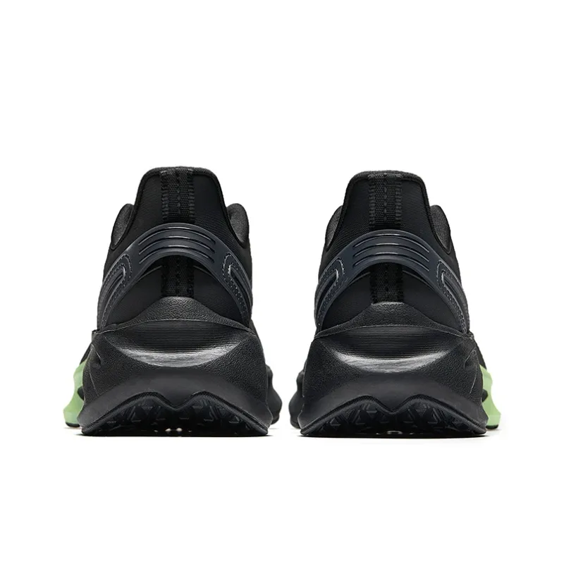 Anta Stinger 5 Anti Slip Wear Resistant Low Top Casual Running Shoes Men's Black Green-3