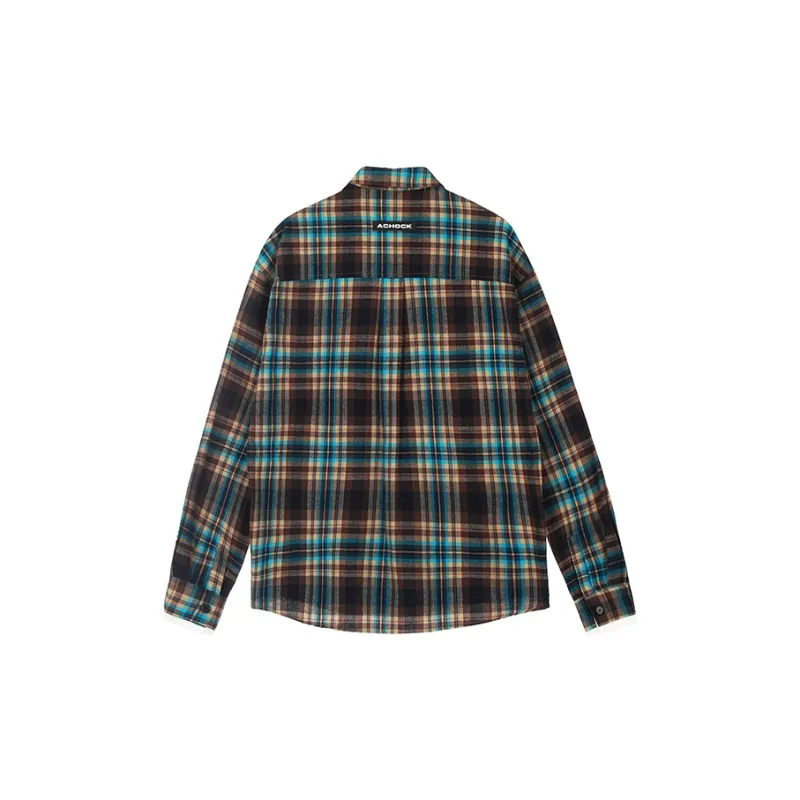 A Chock Shirt Unisex Brown Blue-1