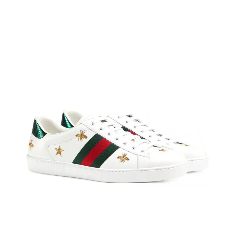 GUCCI Ace Embroidered 'Bees And Stars'-2
