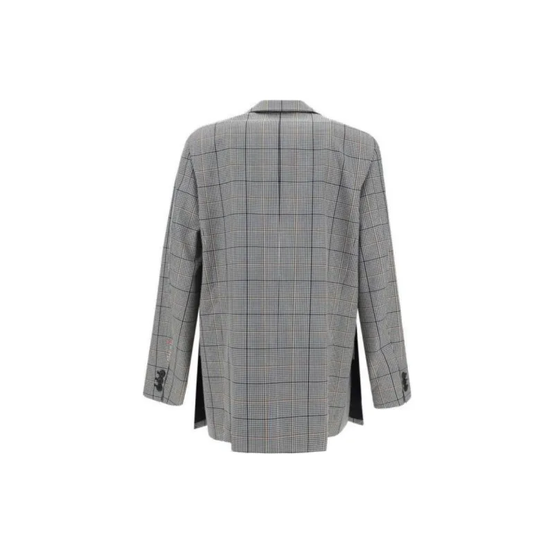 MARNI Single-Breasted Checked Blazer-1