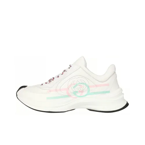 GUCCI Women's Run Sneaker 'White Pink Turquoise'