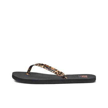 REEF Slip-Resistant Flip Flops Women's Black Brown