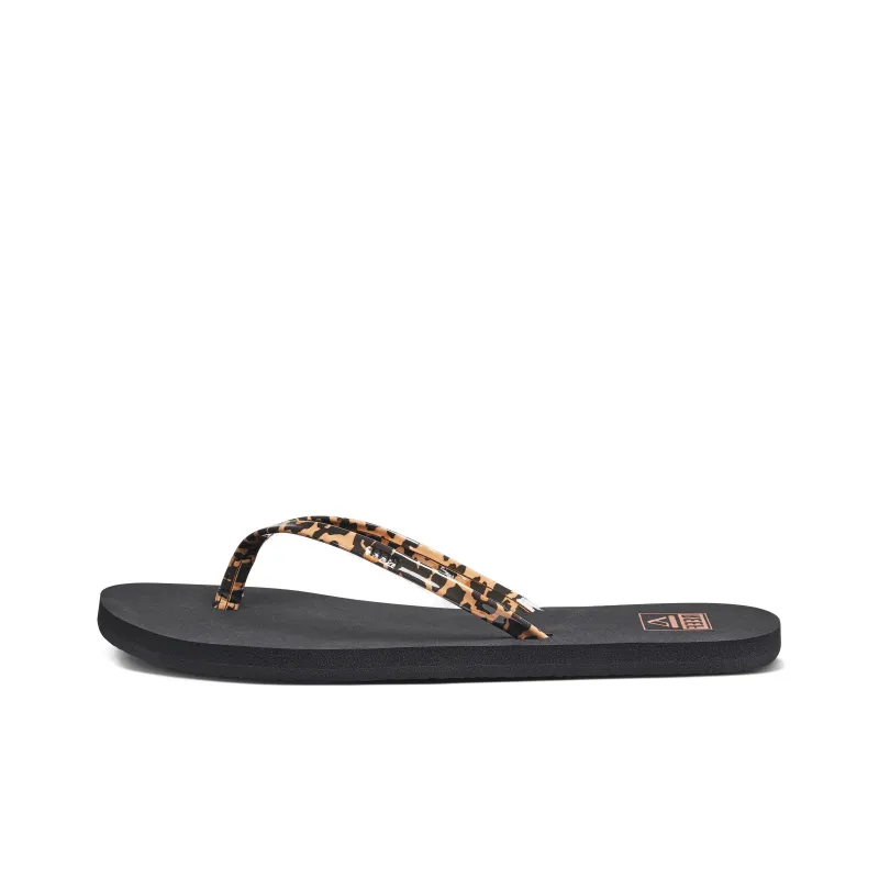 REEF Slip-Resistant Flip Flops Women's Black Brown-0