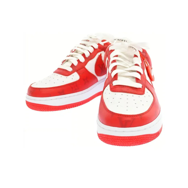 Nike X LOUIS VUITTON Lv Air Force 1 Low 'Red White'-2