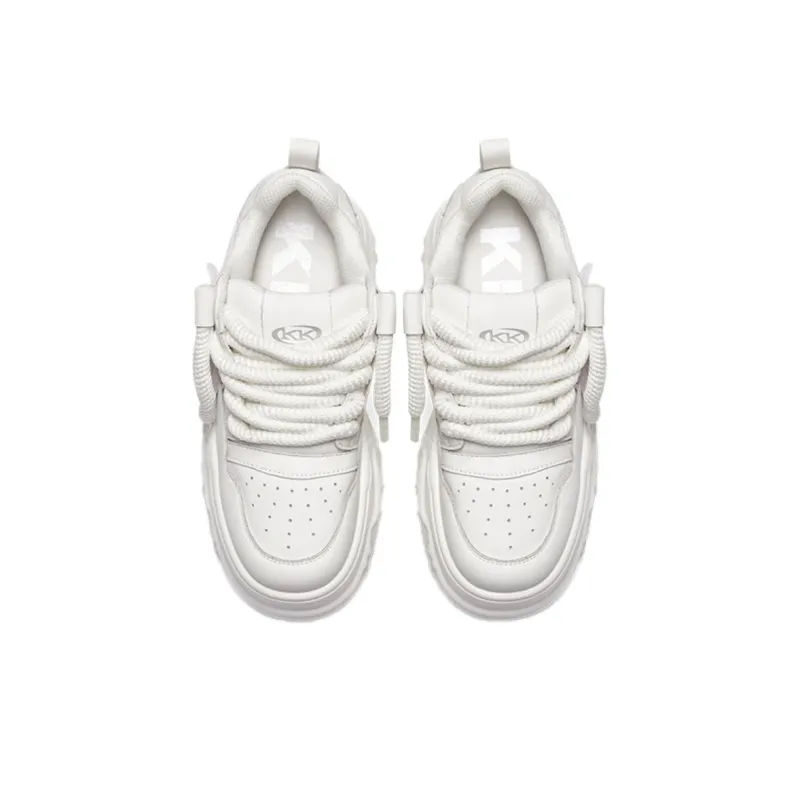 Kiss Kitty Low-Top Skateboard Shoes Women's White-2