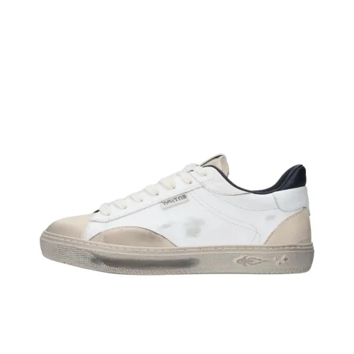 ENTERPRISE JAPAN EJ Jupiter Tag Low-Top Skateboard Shoes Men's Beige White Black