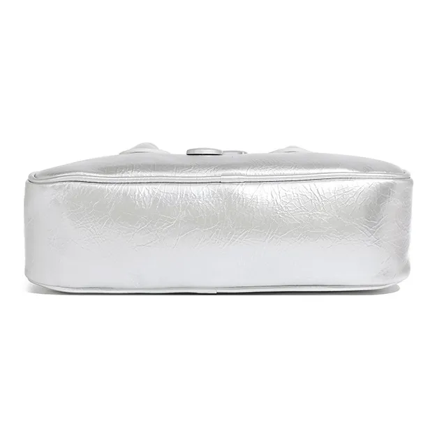 KKA PU Handbags Shoulder Bag Crossbody Bag Regular Women's Silver/Black/White-6