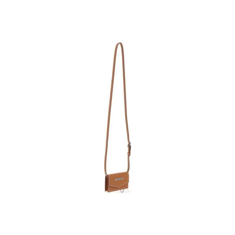 Jacquemus Leather Card Holder Men's Brown-2
