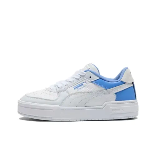 PUMA Ca Pro Non-slip Lightweight Low-Top Skateboard Shoes Women's White Blue