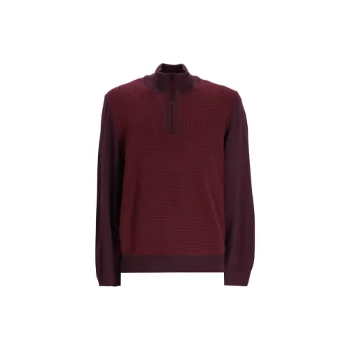 HUGO BOSS Sweaters Men Brown Red