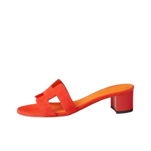 HERMES Oasis Slide Slippers Women's Orange
