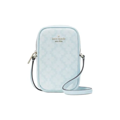 Kate Spade PVC One Shoulder Crossbody Cell Phone Pouch Women's Blue
