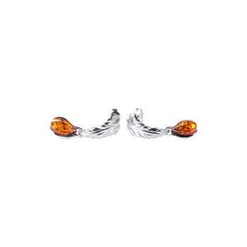 S&A S925 Silver With Gemstones Jade Earrings Women's