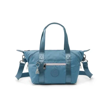 Kipling Polyamide Dumpling Bag, One Shoulder Handbag Small Size Unisex Brush Blue ST