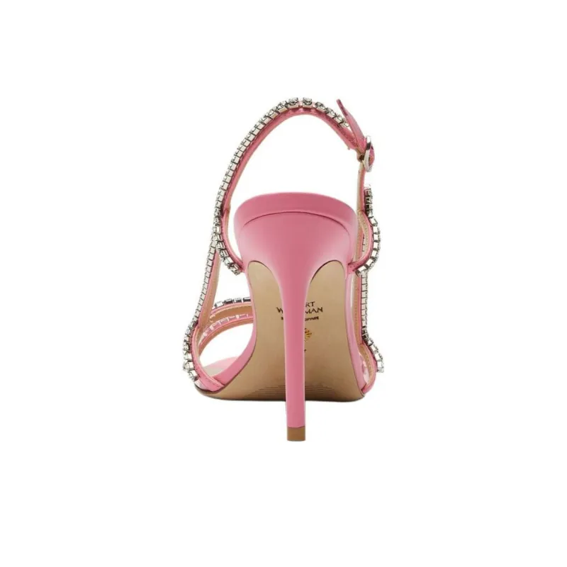 Stuart Weitzman/SW Mondrian Glam Strap Sandals 10cm Women's Pink-3