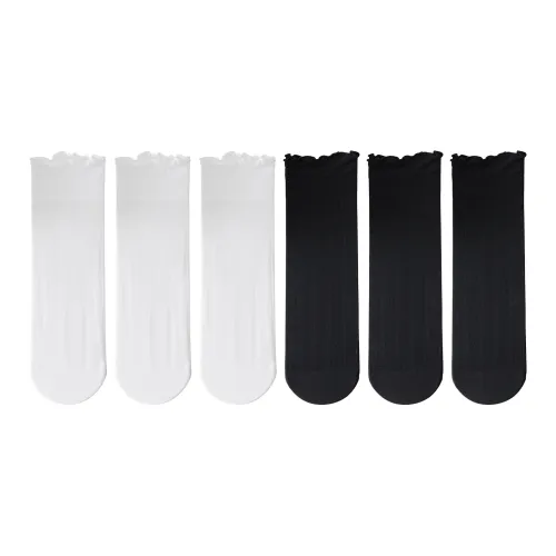 XXLLG Mid Calf Socks Women's 6 Pack