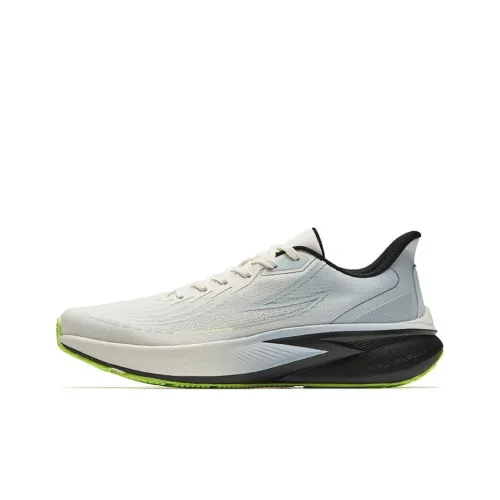 Anta Cushioning Wear Resistant Low Top Running Shoes Men's White Blue Black