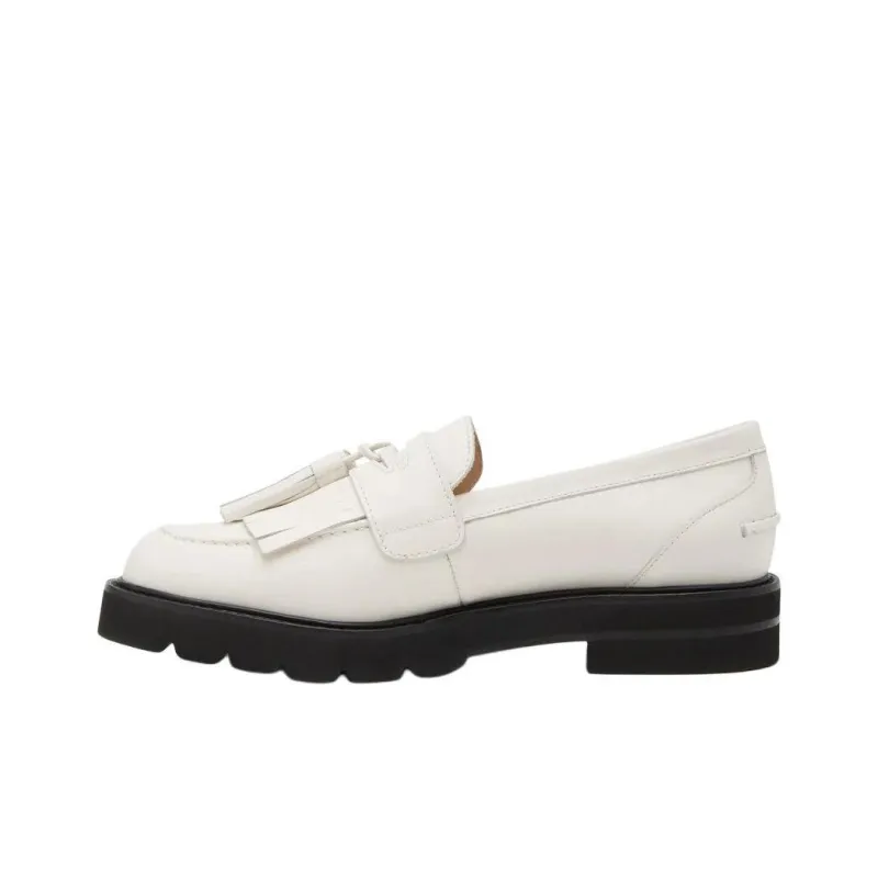 Stuart Weitzman/SW Liet Lug Sole Loafers 3cm Women's White-0