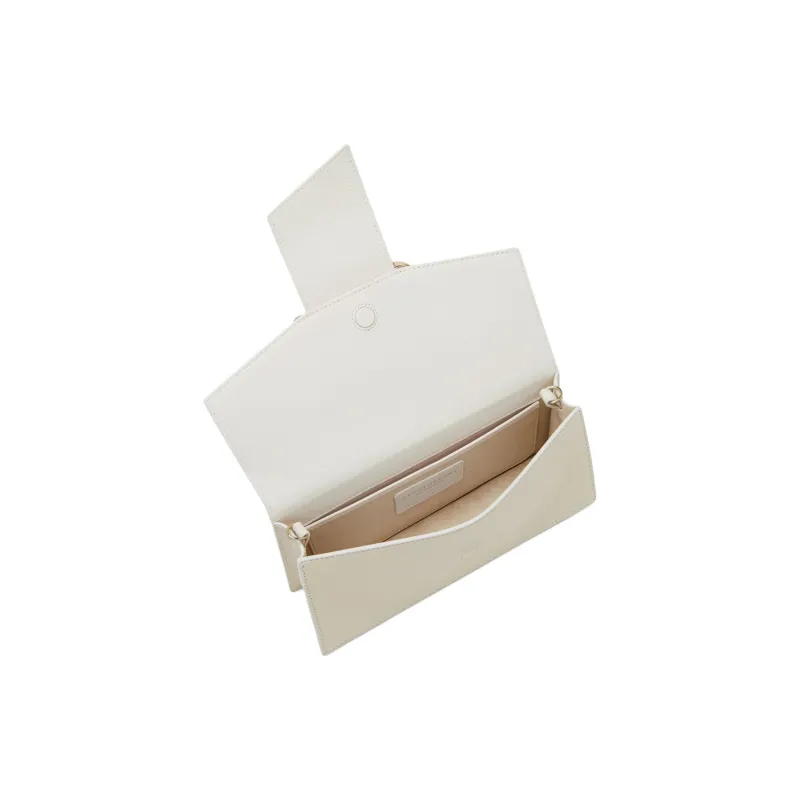 Strathberry Smooth Calf Leather Crossbody Bag Shoulder Bag Mini Women's Vanilla & White-3