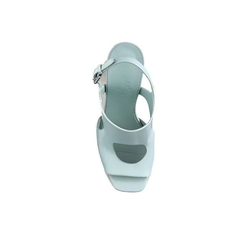 HERMES Electra Strap Sandals Women's Blue-4