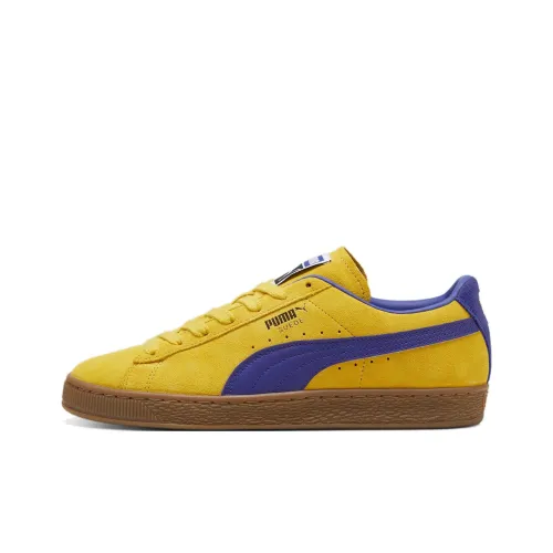 PUMA Suede Skateboard Shoes Unisex Low-Top Purple/Yellow