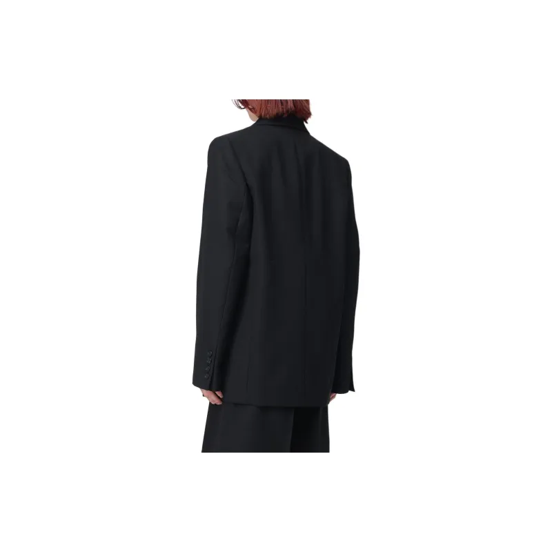 TOTEME Single-Breasted Straight Hem Blazer-1