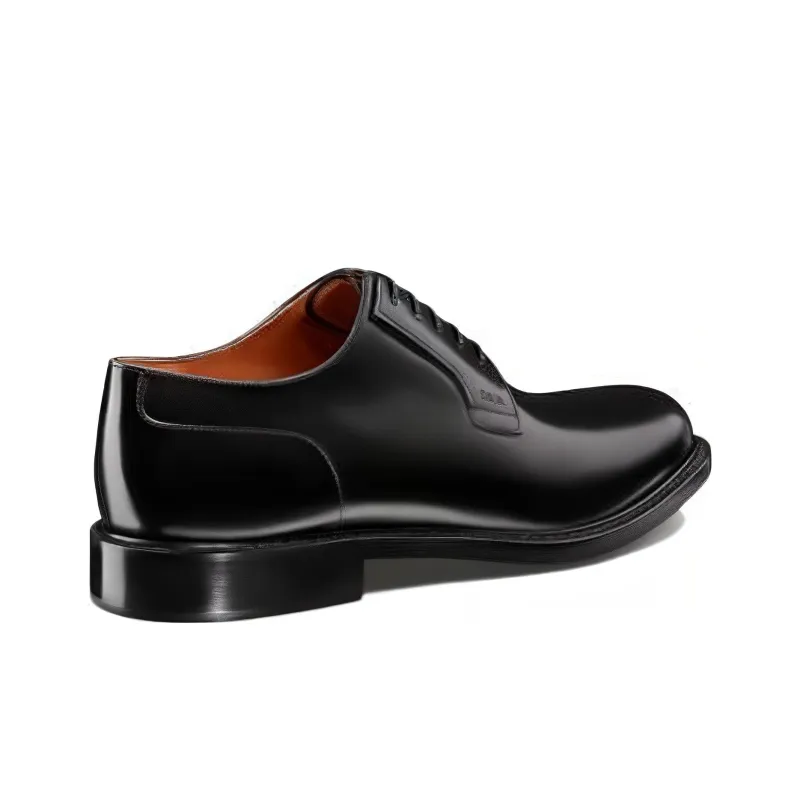 DIOR Dress Shoes Men Low Top Black-4