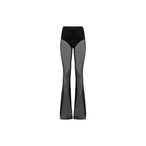 GIUSEPPE DI MORABITO Fishnet Palazzo Trousers