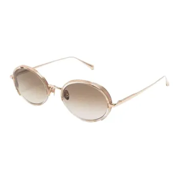 Linda Farrow Finn Oval Frame Sunglasses