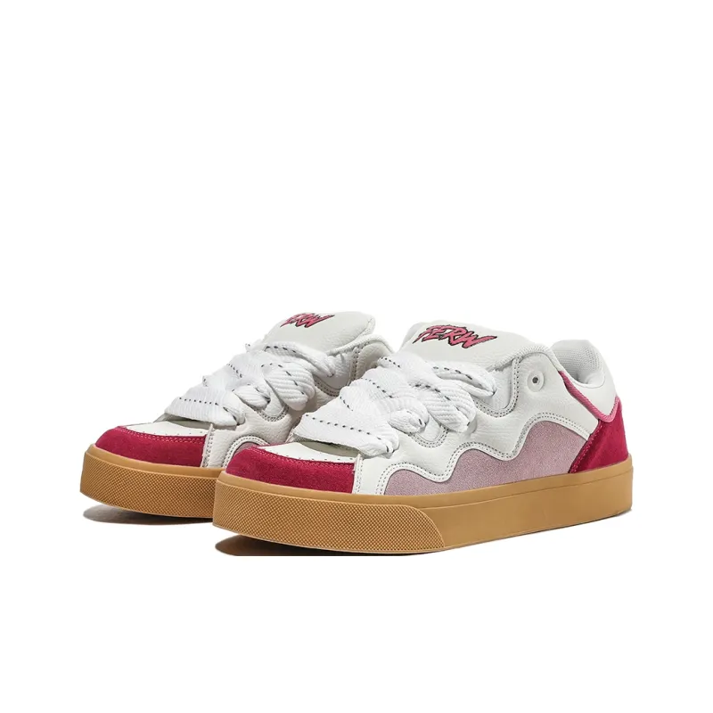 FERW Strawberry Cake Puffy Shoes Coverage Slip Resistant Balance Breathable Low Top Skateboard Shoes Unisex-2