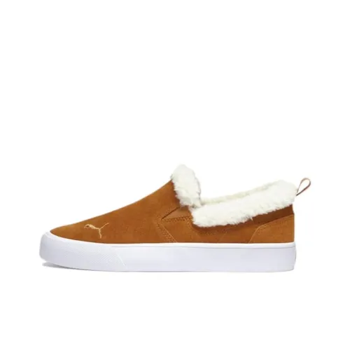 PUMA Bari Slip Resistant Warm Low Top Casual Shoes Women's Brown