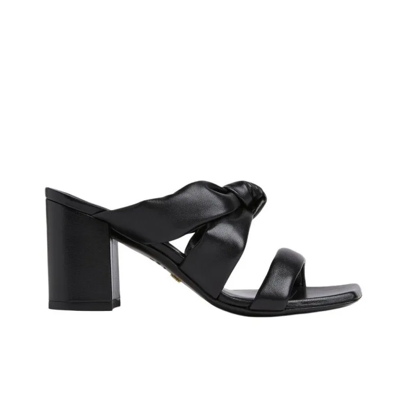 Stuart Weitzman/SW Playa Slide Slippers 7.5cm Women's Black-1