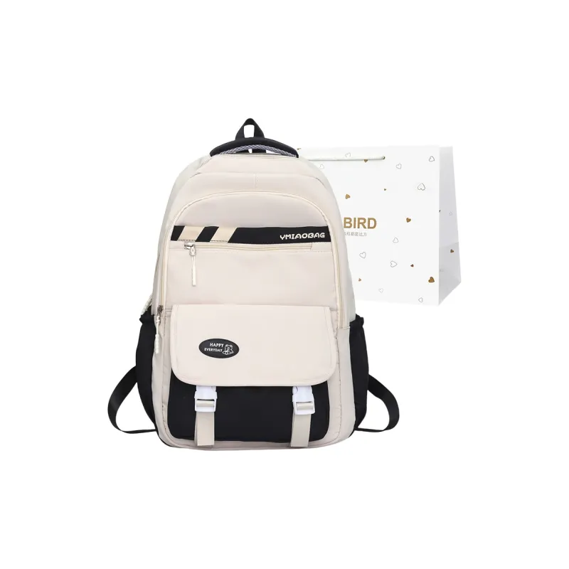 CORE BIRD Nylon Backpack Unisex Red/Khaki/Blue/Black-12