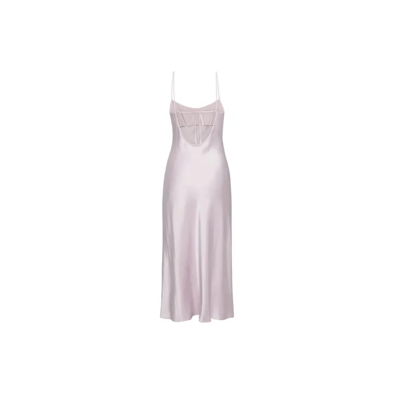 ARITZIA Wilfred Toulouse Satin Dress Slip Dresses Women's Sugarplum Lilac/Sugar Plum Purple Lilac-1
