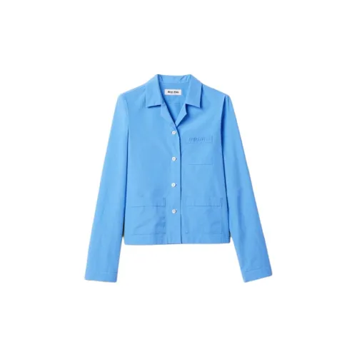 MIU MIU Shirts Women's Gemstone Blue