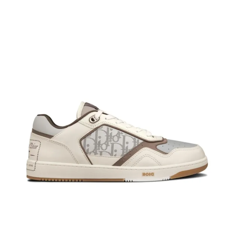 DIOR B27 Low By Birkenstock Cream Greige Greige DIOR Oblique-4