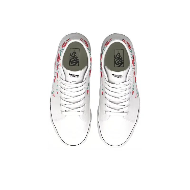 Vans Flowers Sk8 hi Sneakers Multicolor White-3