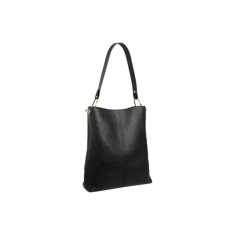 Strathberry Grained Calfskin Bucket Bag Hobo Bag Handbag Shoulder Bag Regular Women's Black-1