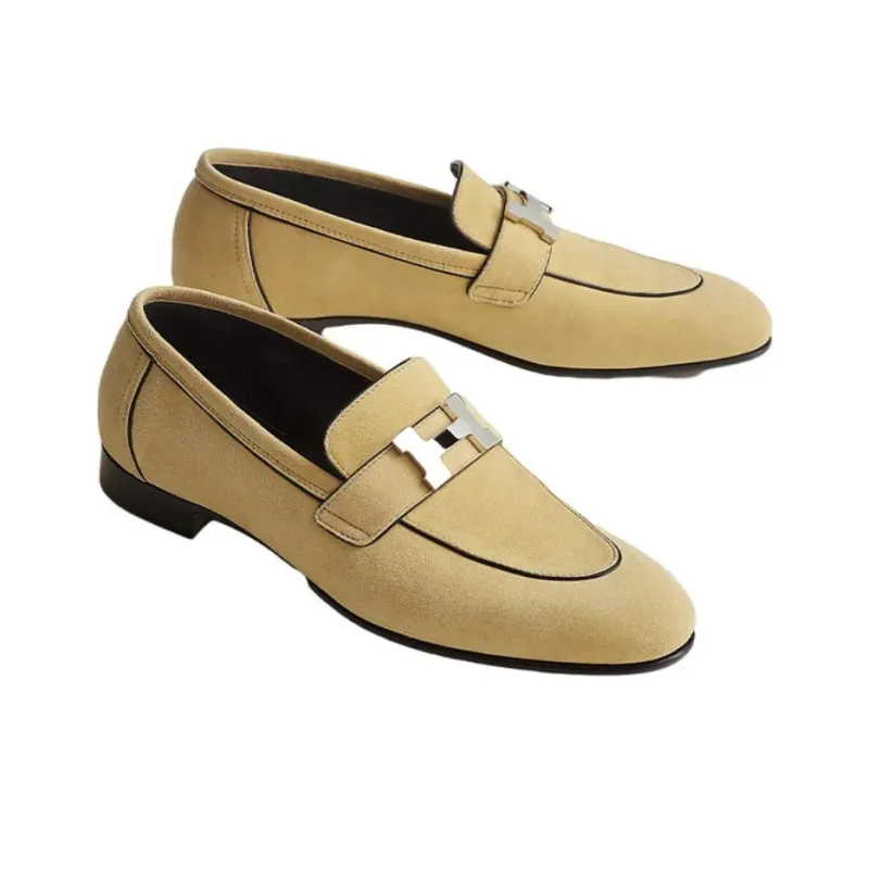 HERMES Destin Casual Single Shoes Women's Khaki-4